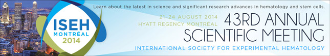 International Society for Experimental Hematology 43rd Meeting